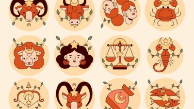 Ilustrasi 12 lambang zodiak(Freepik/ pikisuperstar)