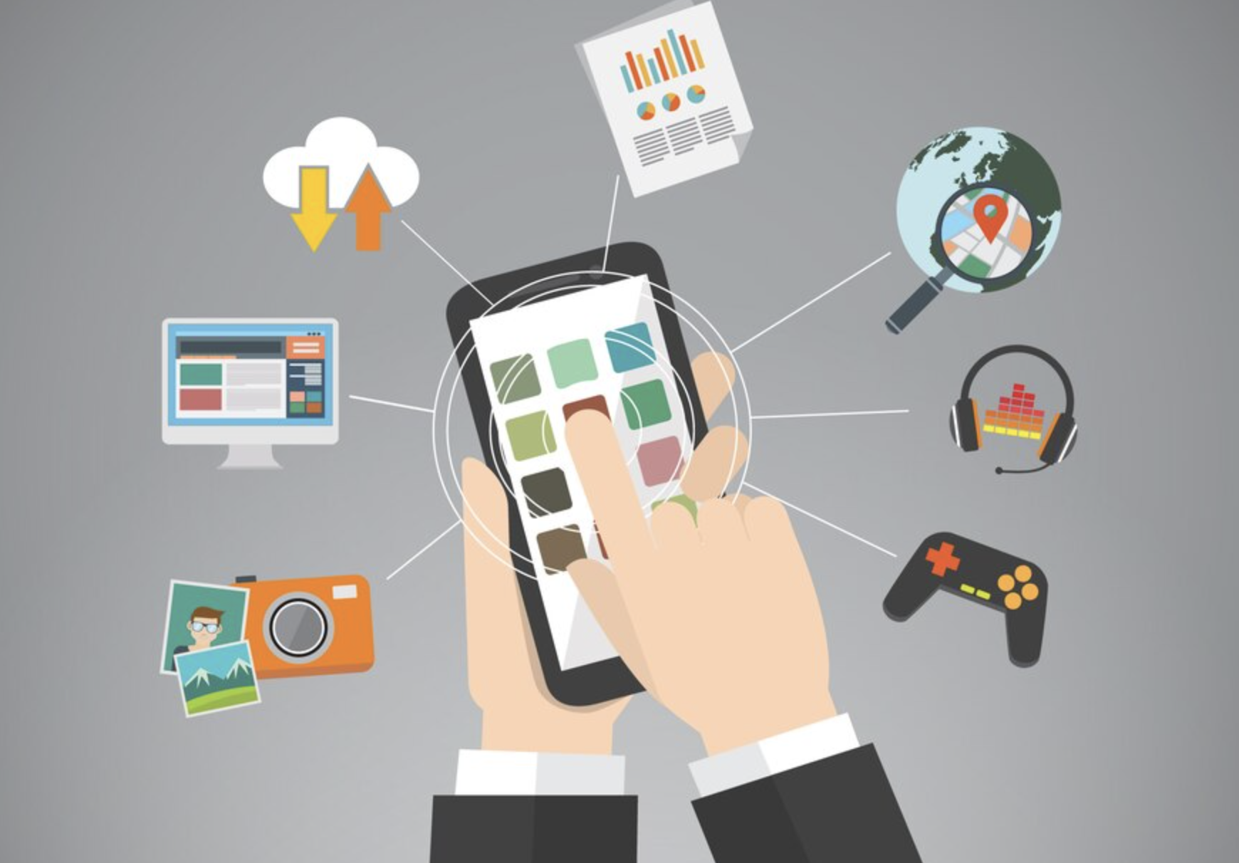 Ilustrasi aplikasi smartphone. Image by Freepik