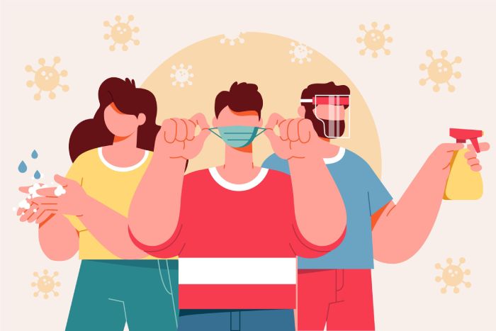 Ilustrasi orang menunjukkan cara yang efektif untuk mencegah penyakit. (Image by pikisuperstar on Freepik)