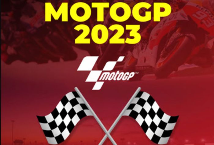 Ilustrasi poster motogp 2023.
